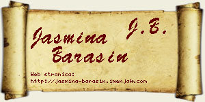 Jasmina Barašin vizit kartica